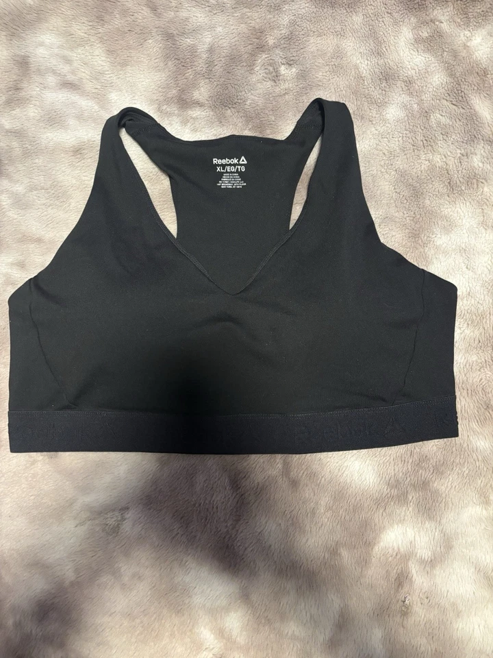 Sujetador deportivo Reebok negro Reebok talla: XL Foto 1 de 3