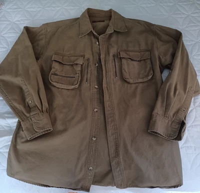 Bob Timberlake Shirt Mens Large Button-Up Long-Sleeve Outdoor heavy (feels XL) - Image 1 of 4