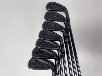 Juego de hierro negro Adams Idea Tech A4 Tour 4-PW KBS Tour negro acero rígido para hombre diestro Foto 1 de 4