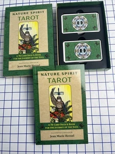 Nature Spirit Tarot: 78-Card Deck & Book for Journey of the Soul by JM Herzel - Picture 1 of 4