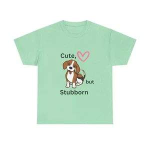 Camiseta Beagle linda pero obstinada para perro, divertida camiseta de algodón unisex para amantes de las mascotas  - Imagen 1 de 53
