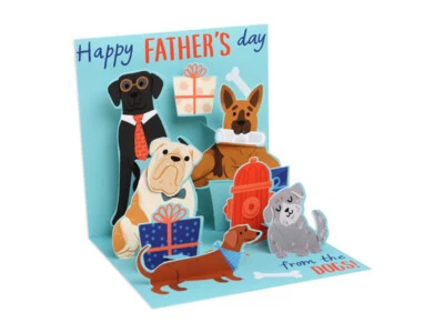 Up With Paper 3D Treasures POP-UP GREETING CARD, From the Dogs (FATHER'S DAY) - Image 1 of 2