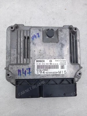 51812902 BOSCH 0281012963 M15 CENTRALINA MOTORE ECU FIAT CROMA 194 1.9 D 110 KW - Immagine 1 di 4