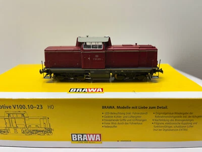 Brawa 42803 Spur H0 1/87 Diesellok V100 DB in altrot Wechselstrom Digital Sound - Bild 1 von 4