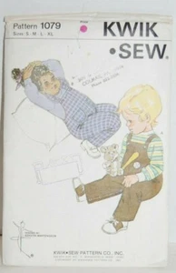 Vintage Kwik Sew 1079 (Baby) Unisex Latzhose Gr. S-XL - GEBRAUCHT - Bild 1 von 2