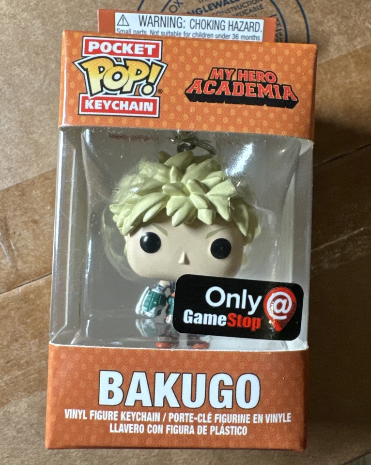 FUNKO POP BAKUGO MY HERO ACADEMIA POCKET KEYCHAIN GAMESTOP EXCLUSIVE - Image 1 of 1