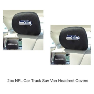 New NFL Seattle Seahawks Car & Truck Embroidered Headrest Covers Set Of 2 - Picture 1 of 1