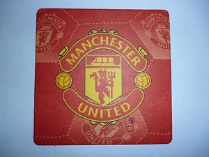 CIRCA 1990s MANCHESTER UNITED BEERMAT, TYPE1 - Picture 1 of 1
