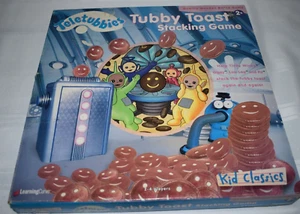 Vtg Teletubbies Tubby Toast Stacking Board Game Wood Ages 2+ Learning Curve 1999 - Picture 1 of 20