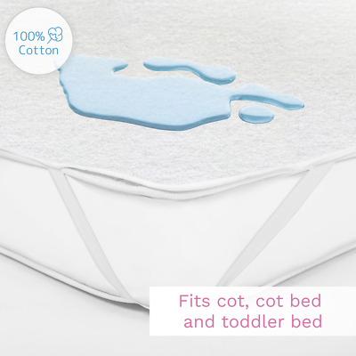 Waterproof Mattress Protector / Baby Breathable Terry Sheet Cover 120,140,160 Cm • 8.49£