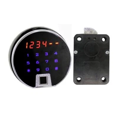 MOUNTPARTS LED Touch Display Gun Safe Lock Electronic Lock Fingerprint Swingbolt Safe Lock