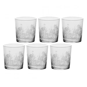 Juego de 6 vasos con fondo grueso Babila meadow - Transparente, 350 ml - Imagen 1 de 1
