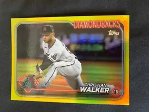 2024 Topps Series 1 - Christian Walker - Yellow Foil Parallel #63 - Diamondbacks - Picture 1 of 1