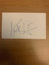 LUBOS KUBIK - SOCCER - AUTOGRAPH SIGNED - INDEX CARD - AUTHENTIC- B6822