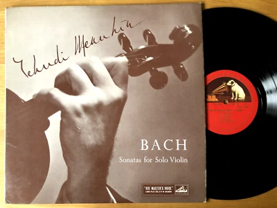 HMV ALP 1532 Yehudi MENUHIN Bach Sonatas N°5 & N°6 For Solo Violin MONO LP EX - Photo 1/4