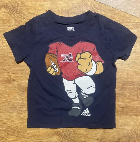 MONTREAL ALOUETTES CFL CANADIAN FOOTBALL TODDLER BABY INFANT KIDS SHIRT - 12M Cover