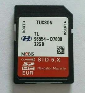 HYUNDAI TUCSON SAT NAV NAVIGATION SD CARD UK EUROPE 2025 MAP 96554D7800 - Picture 1 of 1