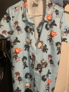 My Hero Academia Funimation Hot Topic Button Up Shirt - Picture 1 of 7