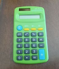 6 Green Dual power Electronic Calculators With 8 Digit Displays Wholesale