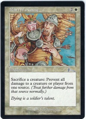 Martyr's Cause Urza's Legacy Uncommon – MTG Magic the Gathering Card - Image 1 of 2