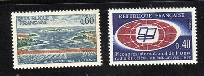 France 1966 SC# 1170, 1171 - Rance  Power Station - Broadcasting M-NH Lot # 092 - Image 1 of 2