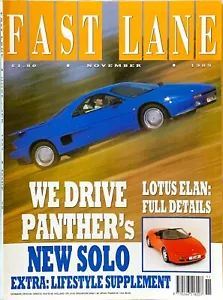 FAST LANE MAGAZINE NOV-1989 - Panther Solo, MG Maestro Turbo, Astra GTE 16v - Picture 1 of 9