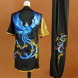 Wushu Uniform Changquan Clothes Suits Taichi Chinese Kungfu Wushu Clothes Wushu - Picture 1 of 41