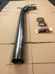 VW Scirocco R Mid Centre Silencer Pipe Exhaust Stainless Steel - Picture 1 of 9