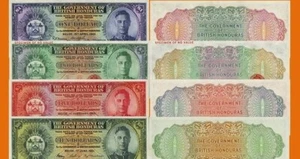 (Reproduktionen !) Geldscheine - British Colonies -Honduras 20-27 1939-1952 - Bild 1 von 1