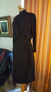 AUTHENTIC DVF DIANE VON FURSTENBERG ADJ JULIAN WRAP dress sz US10 UK 14 - Picture 1 of 12