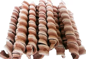 1250 3 Leather Twists Bird Toy Parrot Foraging Foot Craft Part talon Cage Chewy - Picture 1 of 1
