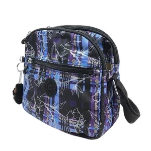 Kipling Keefe Shoulder Crossbody Bag Double Zip Darling Dashes - Picture 1 of 9