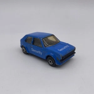 Vintage 1980s Maisto VW Golf GTI Diecast 1:64 Scale Blue Security - Picture 1 of 6