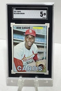 1967 Topps BOB GIBSON St. Louis Cardinals #210 SGC 5 EX Condition! + - Picture 1 of 2