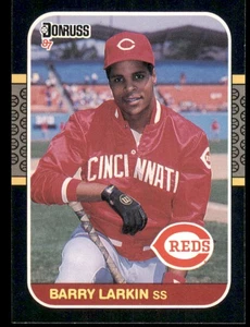 1987 Donruss #492 Barry Larkin RC - Picture 1 of 2