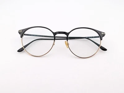 Gafas Tom Ford, solo marcos, TF5548 001 negro brillante/dorado, 51-19-145, Italia Foto 1 de 4