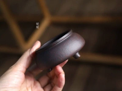 Round Chinese Yixing Zisha Mame Bonsai Pot 2.5''x2.5''x1.5'' - Image 1 of 4