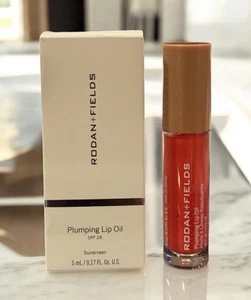 RODAN+FIELDS Plumping Lip Oil SPF28 CORAL .17 Fl Oz / 5 mL ~ NIB/SEALED EXP 1/26 - Picture 1 of 8