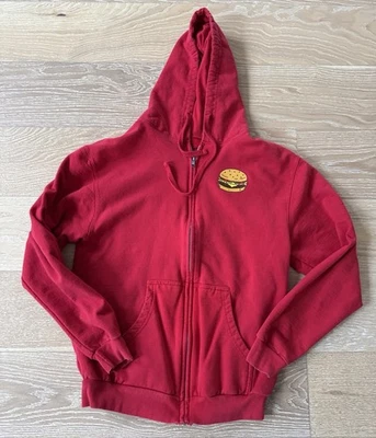 Sudadera con Capucha Para Hombres Unisex Eat at Bobs Burgers Ocean Ave Roja Cremallera Completa MEDIANA Foto 1 de 4