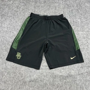 Baylor Bears Shorts Mens Large Black Green NCAA Basketball Nike Dri Fit Swoosh - Picture 1 of 17