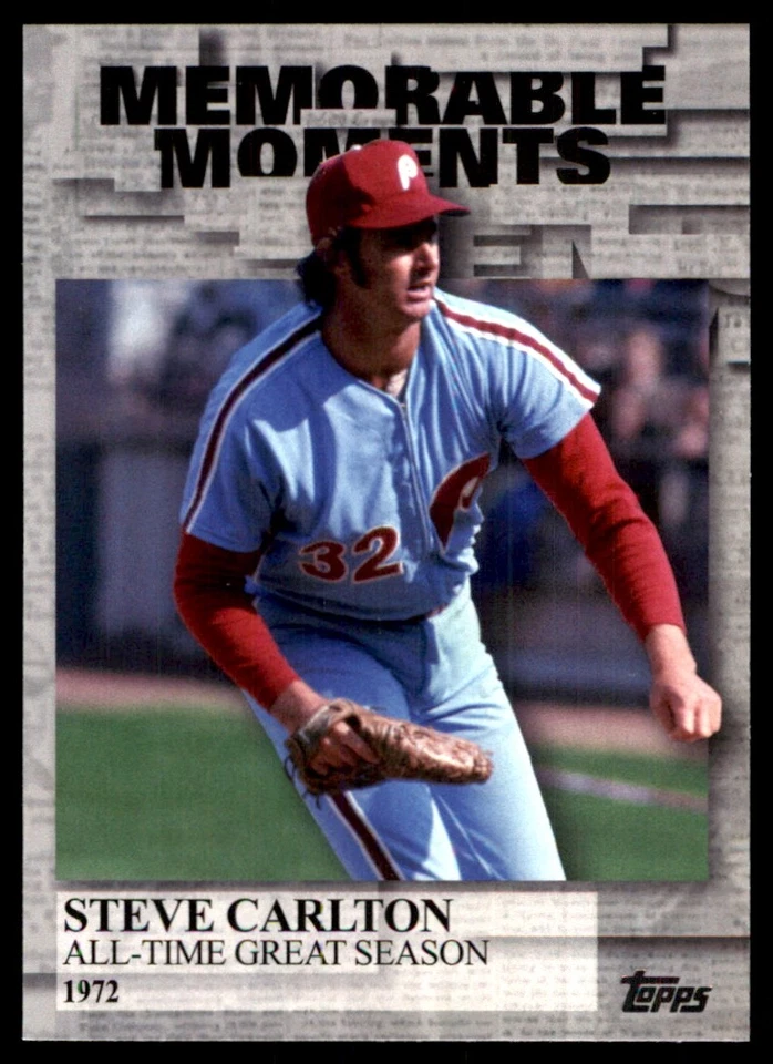 Steve Carlton 2017 Topps #MM-4 Phillies MLB READ FREE SHIPPING AutographDen - Image 1 of 2