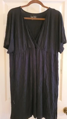 Vestido negro para mujer Nicole Miller talla XXL traje de baño encubrimiento nuevo con etiquetas Foto 1 de 4