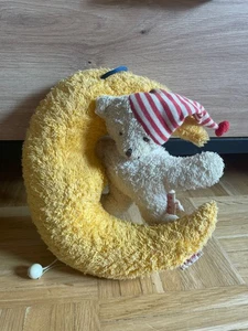 Mond mit Bär aus Stoff von Käthe Kruse 22 cm Spieluhr La Le Lu Spieluhr Frottee - Bild 1 von 3
