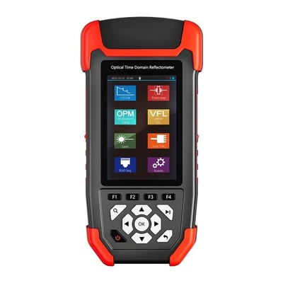 1310/1550nm OTDR Fiber Optic Reflectometer Power Meter OPM VFL Cable Tester 24dB - Image 1 of 4