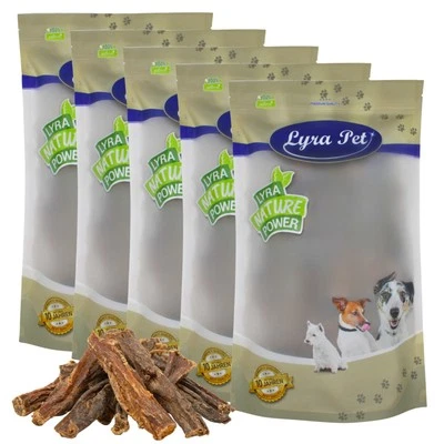 5 kg Rinderdörrfleisch 5000 g Dörrfleisch Rind Kauartikel Snack Hund Lyra Pet® - Bild 1 von 4
