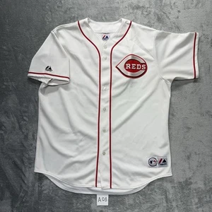 Maglia da baseball vintage made in USA WAITS Jr #5 Majestic Cincinnati Reds XL - Foto 1 di 10