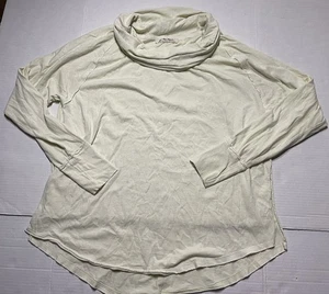 We The Free Oversize-Top Wasserfallausschnitt Lounge limettengrün Damen Langarm Baumwolle - Bild 1 von 9