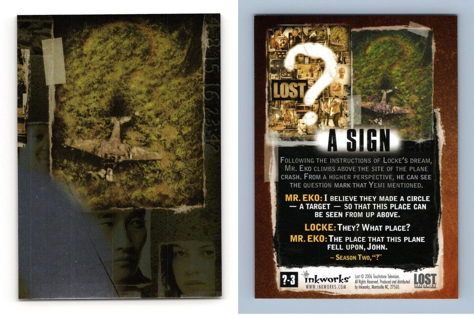 A Sign #?-3 Lost Season 2 Inkworks 2006 Puzzle Trading Card - Image 1 of 1