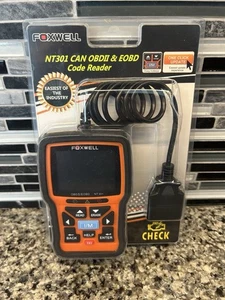 Foxwell NT301 OBD2/EOBD Code Reader Diagnostic Scanner – Brand New - Picture 1 of 5