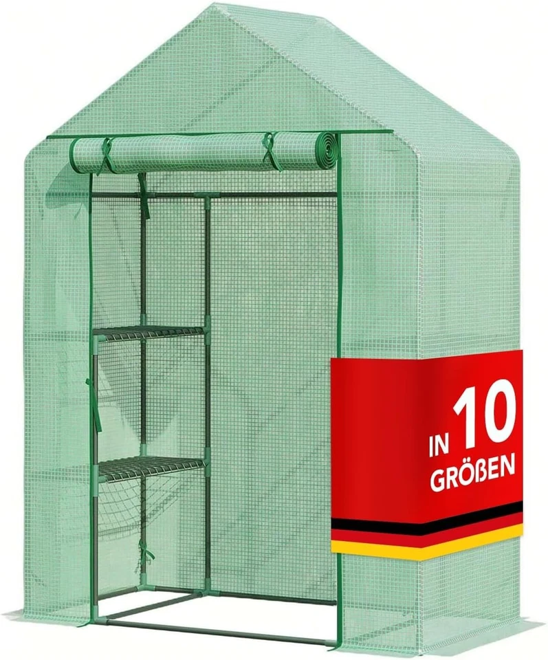 FLOORDIREKT Tomaten Gewächshaus UV-beständig Langlebig Witterungsbeständiges Pflanzenhaus